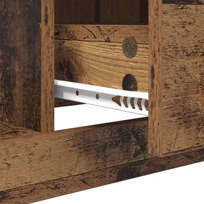 Tavolino da salotto con cassetto Legno vecchio 90 x 50 x 35 cm