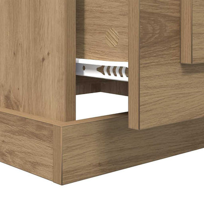 Tavolino da salotto Rovere artigianale 50 x 50 x 35 cm | homemem39
