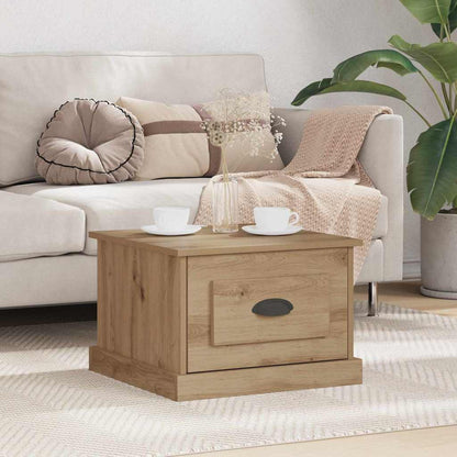 Tavolino da salotto Rovere artigianale 50 x 50 x 35 cm | homemem39