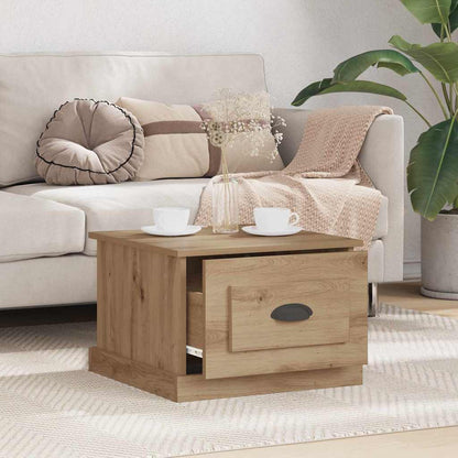 Tavolino da salotto Rovere artigianale 50 x 50 x 35 cm | homemem39