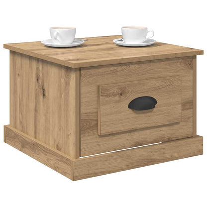 Tavolino da salotto Rovere artigianale 50 x 50 x 35 cm | homemem39