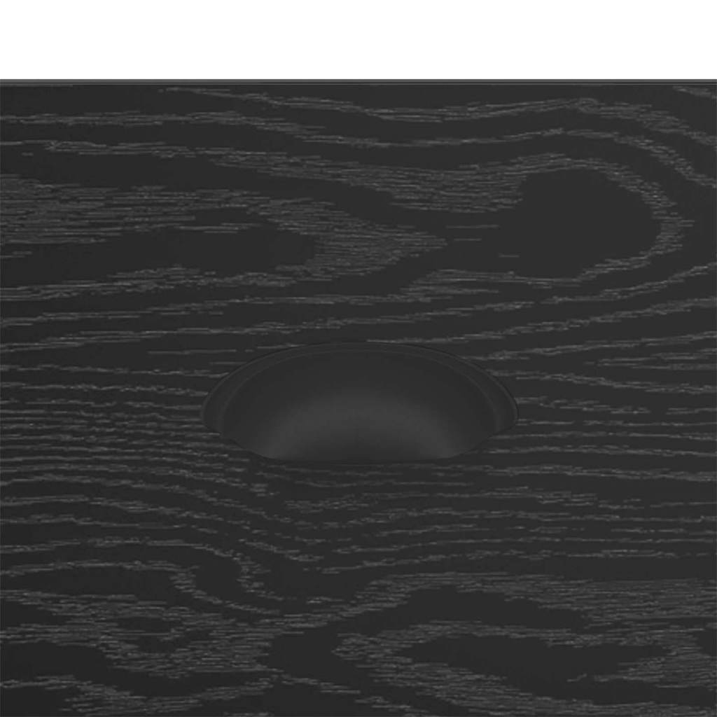 Tavolino da salotto con cassetto Rovere Nero 50 x 50 x 35 cm