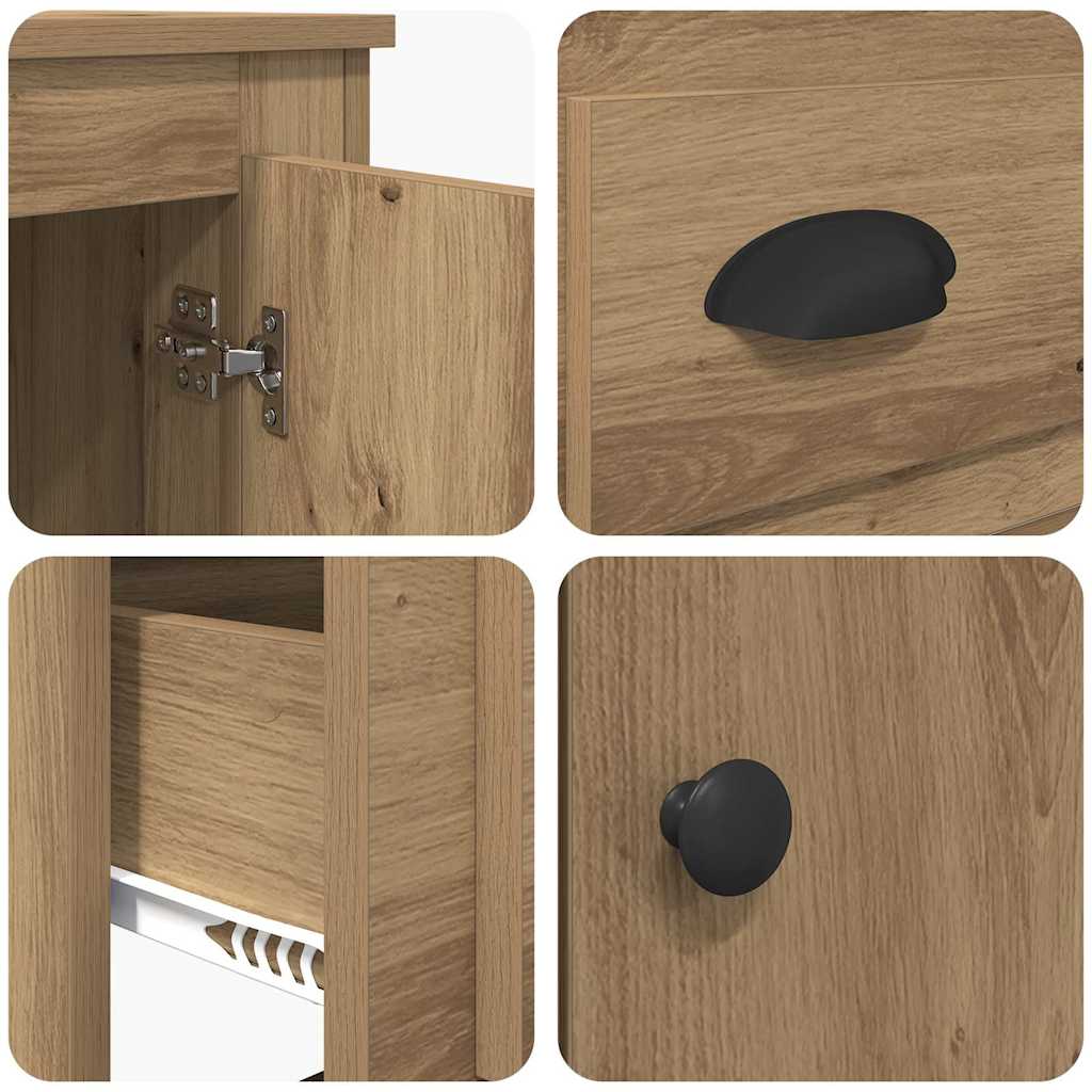 Credenza con cassetto Rovere artigianale 60 x 35,5 x 103,5 cm