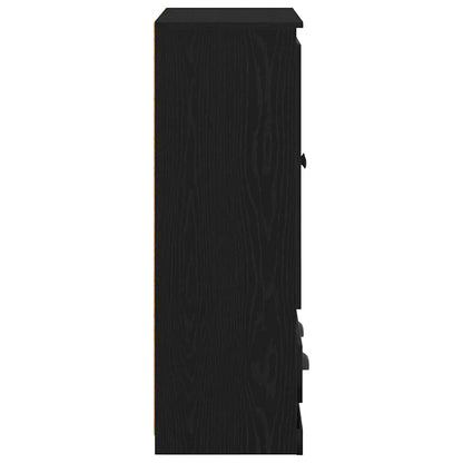 Credenza Rovere Nero 60 x 35,5 x 103,5 cm Legno multistrato