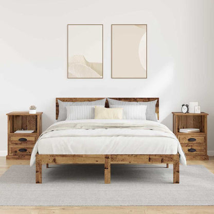 Armadio da Notte 2 pcs Legno vecchio 43 x 36 x 60 cm