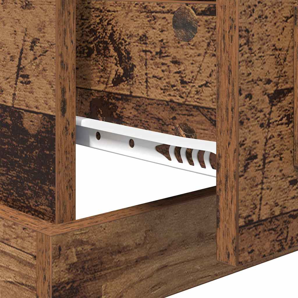 Armadio da Notte con cassetto Legno vecchio 50 x 50 x 60 cm