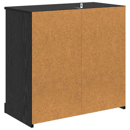 Credenza Rovere Nero 70 x 35,5 x 67,5 cm Legno multistrato