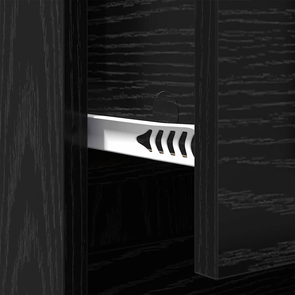 Credenza Rovere Nero 70 x 35,5 x 67,5 cm Legno multistrato
