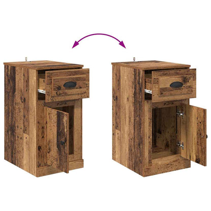 Mobile laterale Legno vecchio 40 x 50 x 75 cm Legno multistrato | homemem39