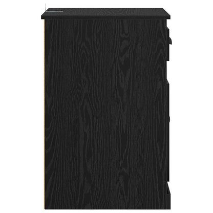 Mobile laterale Rovere Nero 40 x 50 x 75 cm Legno multistrato | homemem39