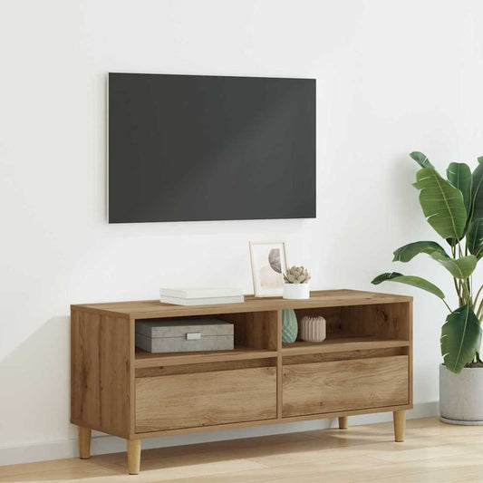 Mobile TV con cassetto Rovere artigianale 100 x 34,5 x 44,5 cm