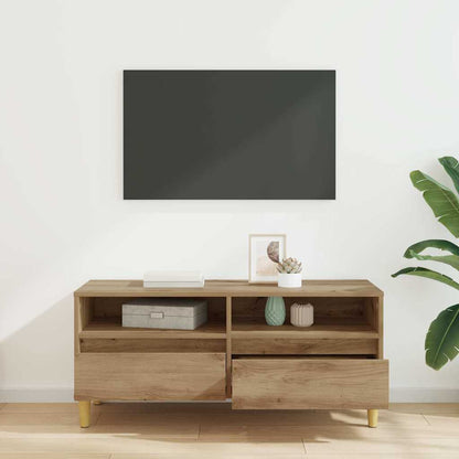 Mobile TV con cassetto Rovere artigianale 100 x 34,5 x 44,5 cm