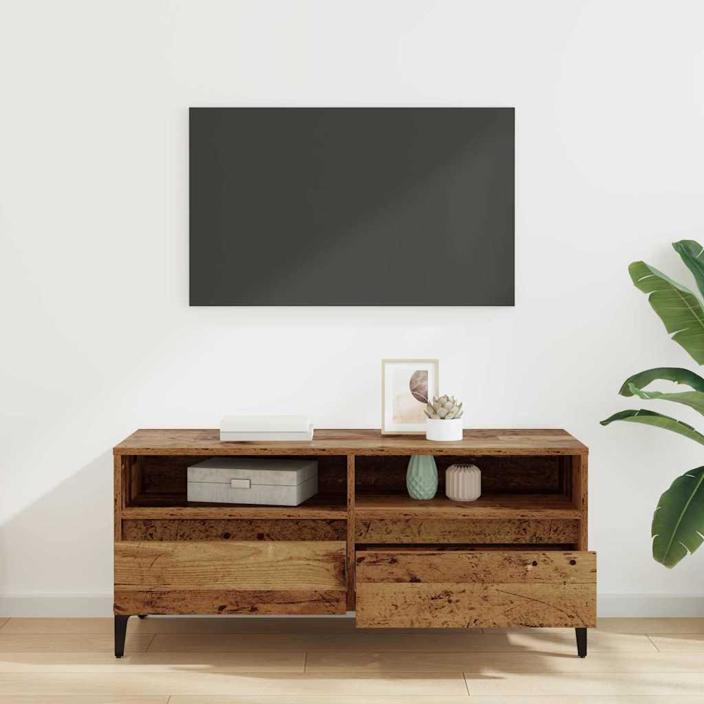 Mobile TV con cassetto Legno vecchio 100 x 34,5 x 44,5 cm