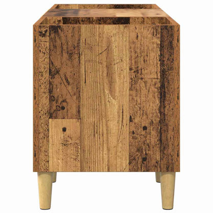 Mobile porta vinili Legno vecchio 121 x 38 x 48 cm | homemem39