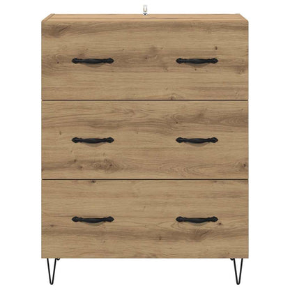 Credenza con cassetto Rovere artigianale 69,5 x 34 x 90 cm
