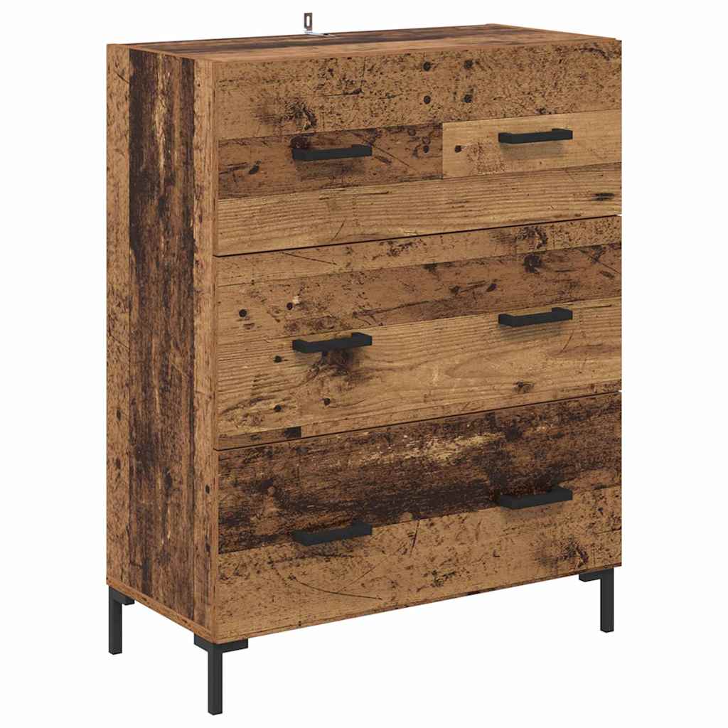 Credenza con cassetto Legno vecchio 69,5 x 34 x 90 cm