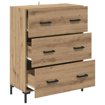 Credenza con cassetto Rovere artigianale 69,5 x 34 x 90 cm