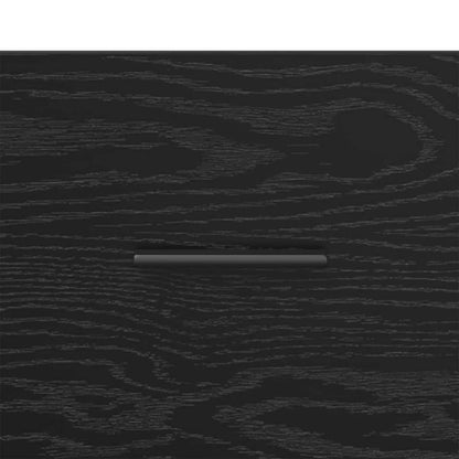 Credenza con cassetto Rovere Nero 69,5 x 34 x 90 cm