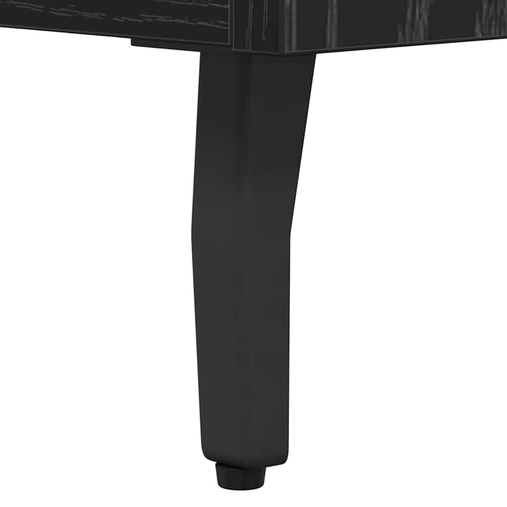 Credenza con cassetto Rovere Nero 69,5 x 34 x 90 cm