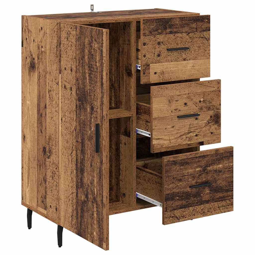 Credenza con cassetto Legno vecchio 69,5 x 34 x 90 cm