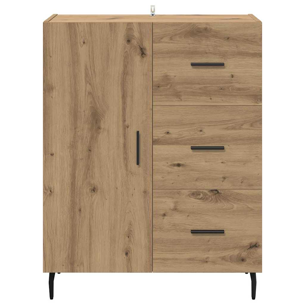 Credenza con cassetto Rovere artigianale 69,5 x 34 x 90 cm