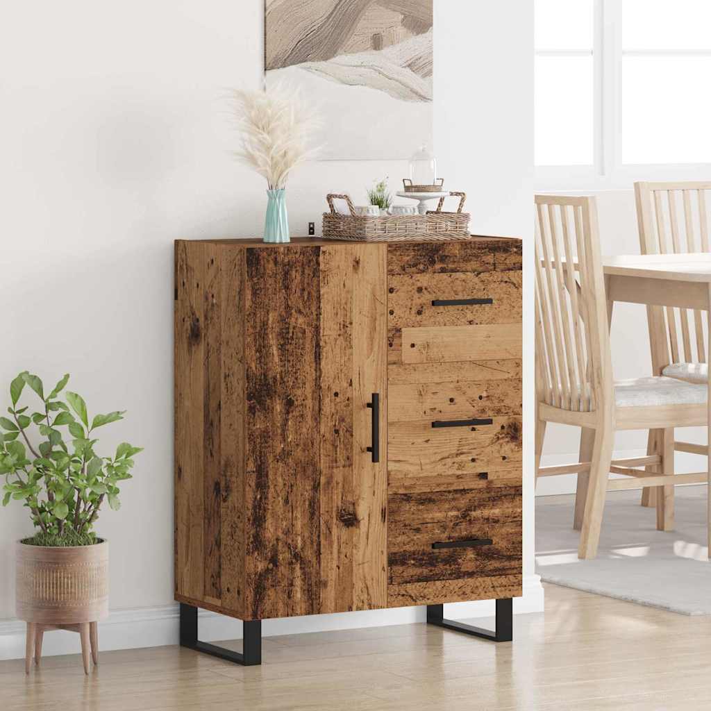 Credenza con cassetto Legno vecchio 69,5 x 34 x 90 cm