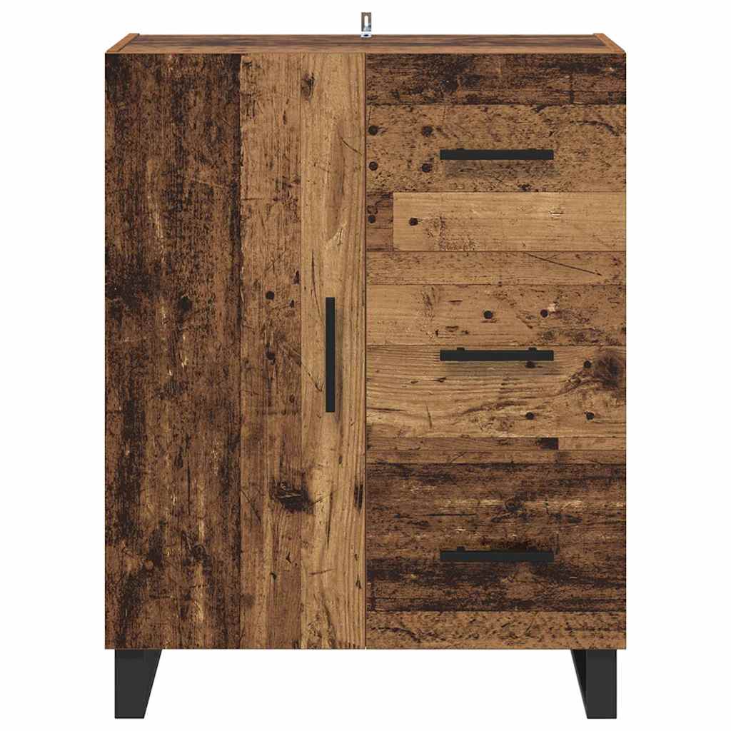 Credenza con cassetto Legno vecchio 69,5 x 34 x 90 cm