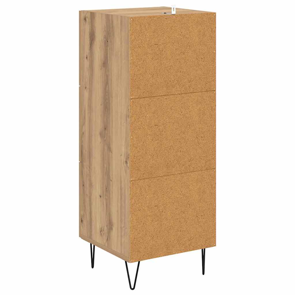 Credenza rovere artigianale 34 x 34.5 x 90 cm Legno multistrato