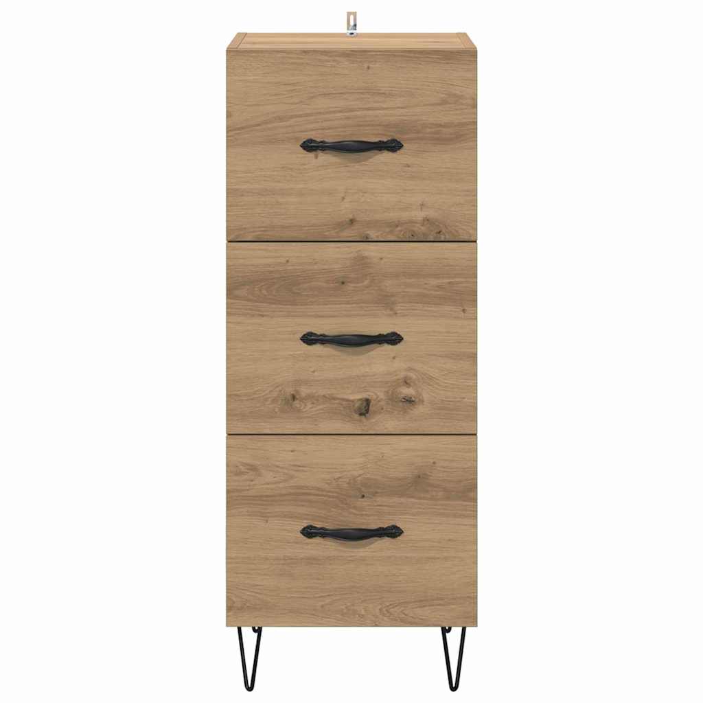 Credenza rovere artigianale 34 x 34.5 x 90 cm Legno multistrato