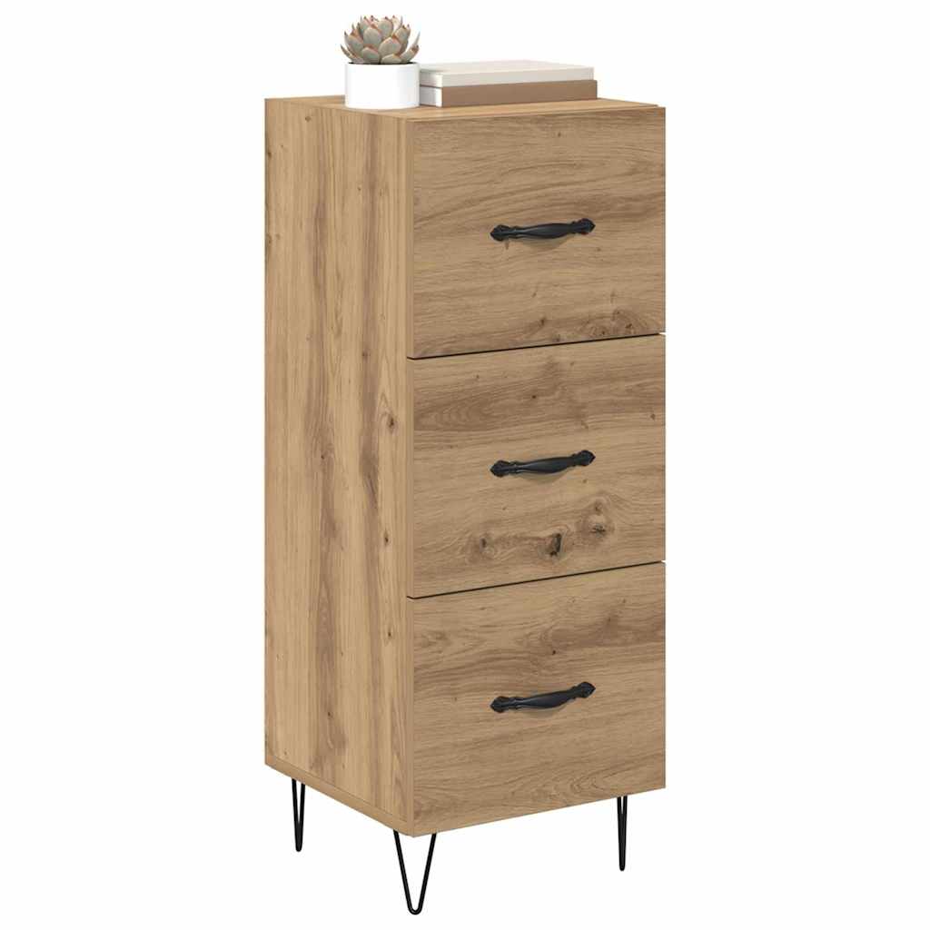 Credenza rovere artigianale 34 x 34.5 x 90 cm Legno multistrato