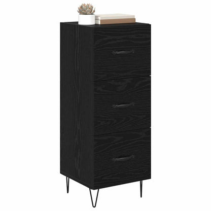 Credenza Rovere nero 34 x 34.5 x 90 cm Legno multistrato