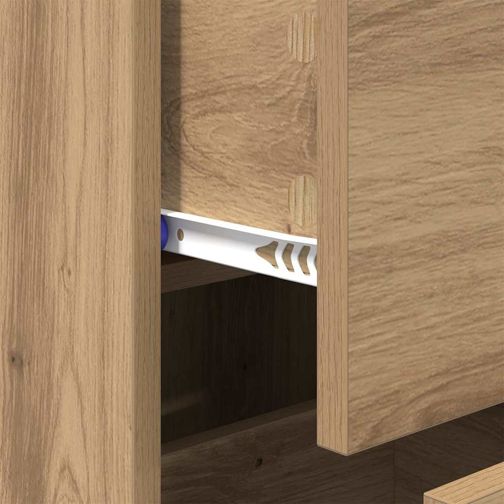 Credenza Rovere artigianale 34,5 x 34 x 90 cm Legno multistrato