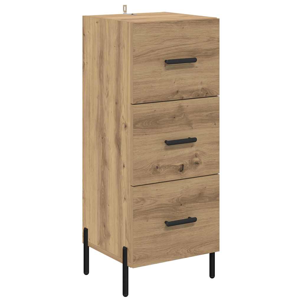 Credenza rovere artigianale 34 x 34,5 x 90 cm Legno multistrato