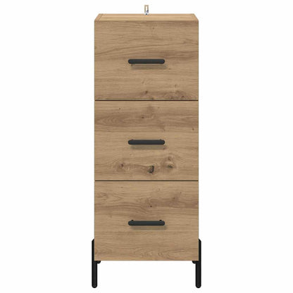 Credenza rovere artigianale 34 x 34,5 x 90 cm Legno multistrato