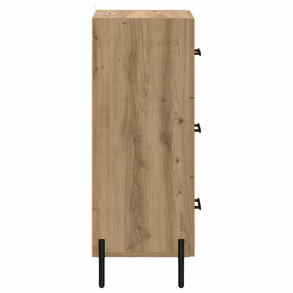 Credenza rovere artigianale 34 x 34,5 x 90 cm Legno multistrato