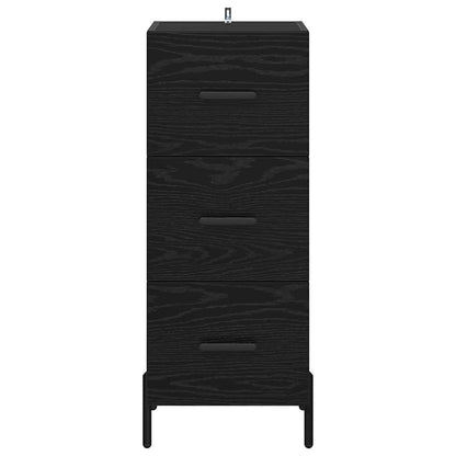 Credenza Rovere nero 34 x 34,5 x 90 cm Legno multistrato