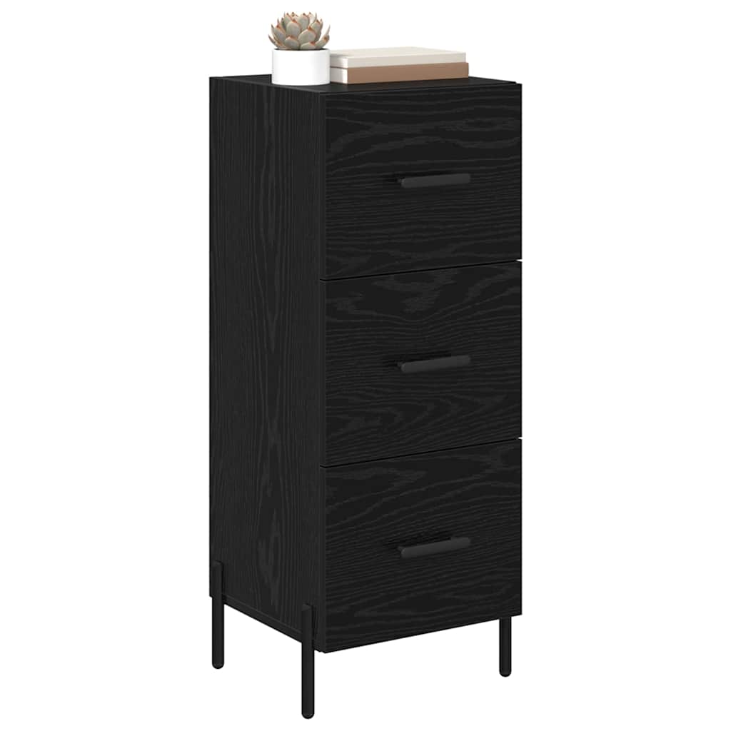 Credenza Rovere nero 34 x 34,5 x 90 cm Legno multistrato