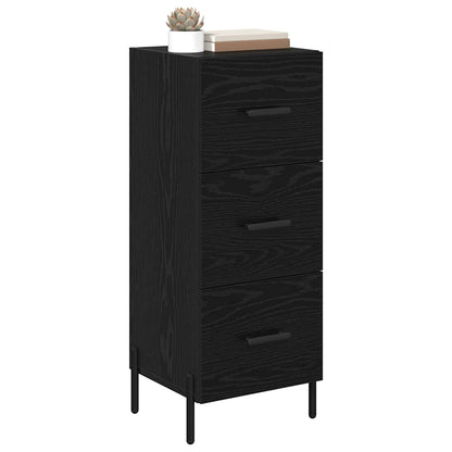 Credenza Rovere nero 34 x 34,5 x 90 cm Legno multistrato