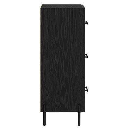 Credenza Rovere nero 34 x 34,5 x 90 cm Legno multistrato