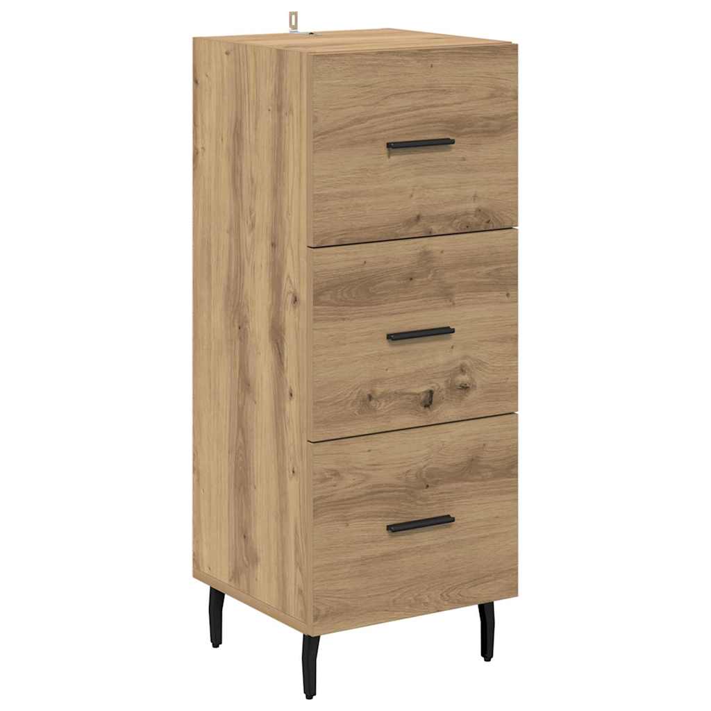 Credenza rovere artigianale 34 x 34,5 x 90 cm Legno multistrato