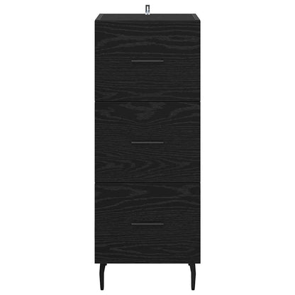 Credenza Rovere nero 34 x 34,5 x 90 cm Legno multistrato