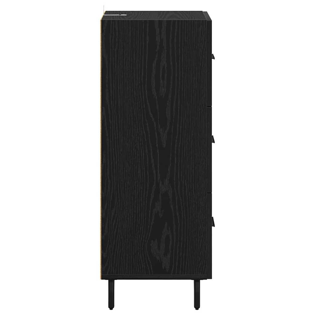 Credenza Rovere nero 34 x 34,5 x 90 cm Legno multistrato