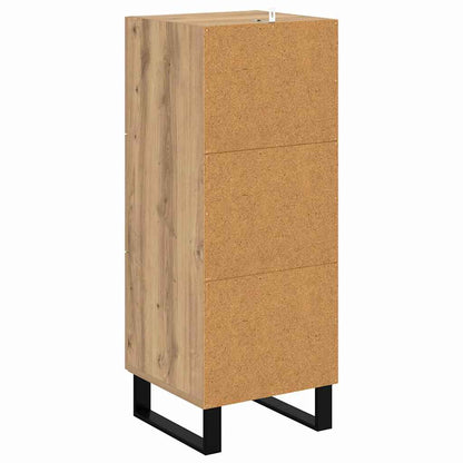 Credenza con cassetto Rovere artigianale 34,5 x 34 x 90 cm