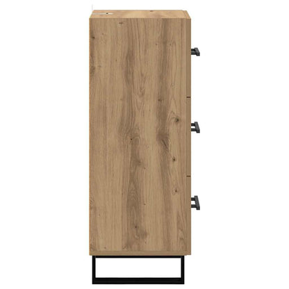 Credenza con cassetto Rovere artigianale 34,5 x 34 x 90 cm