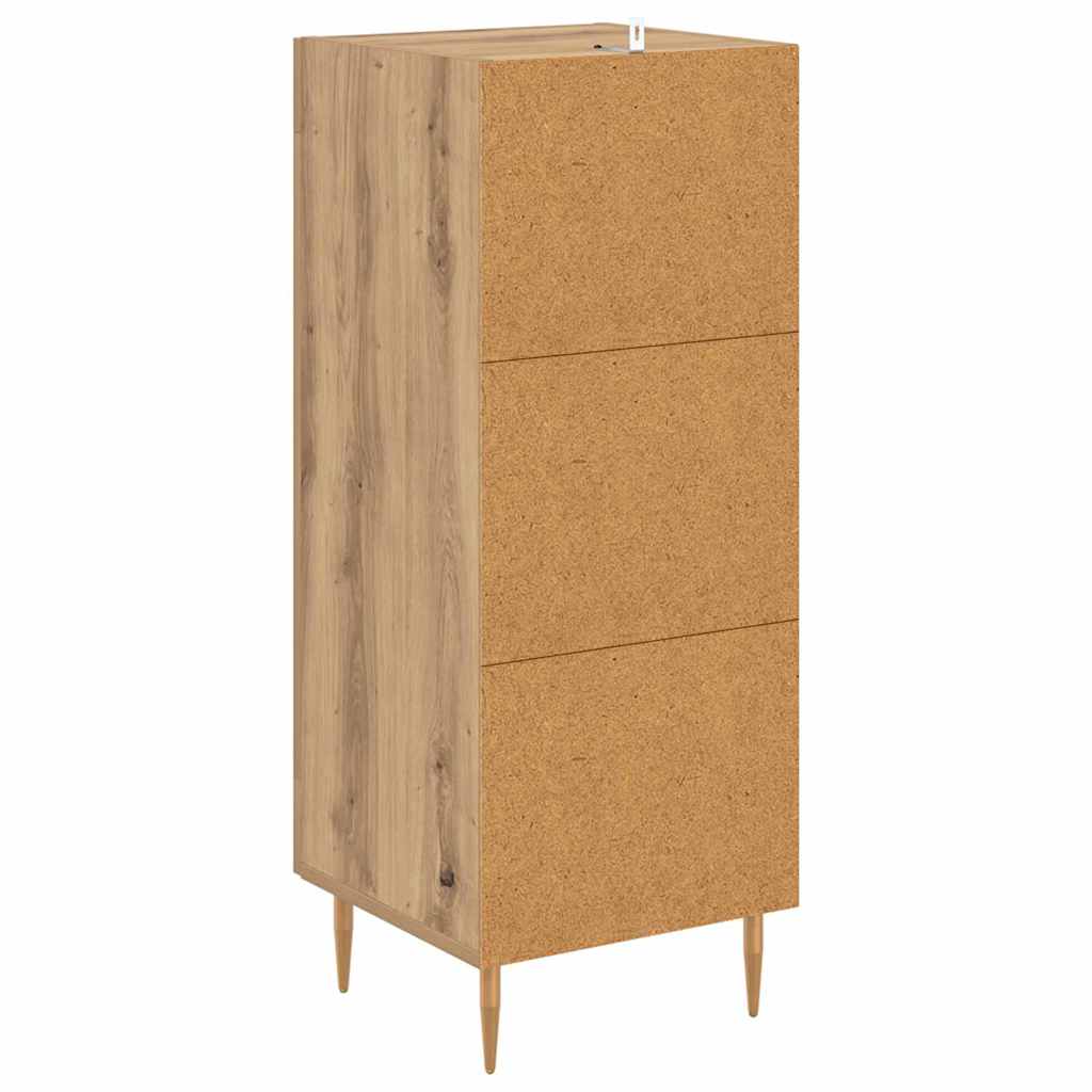 Credenza rovere artigianale 34 x 34,5 x 90 cm Legno multistrato