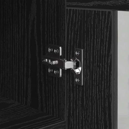 Credenza Rovere nero 34 x 34,5 x 90 cm Legno multistrato