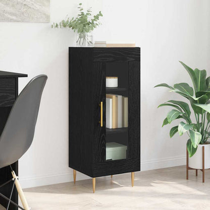 Credenza Rovere nero 34 x 34,5 x 90 cm Legno multistrato