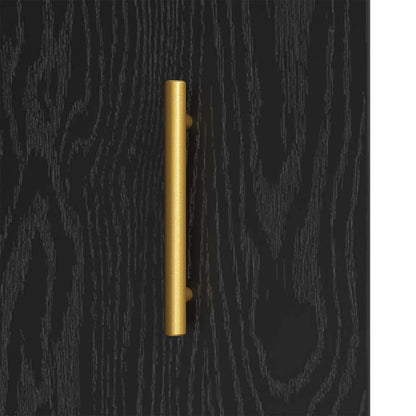 Credenza Rovere Nero 69,5 x 34 x 90 cm