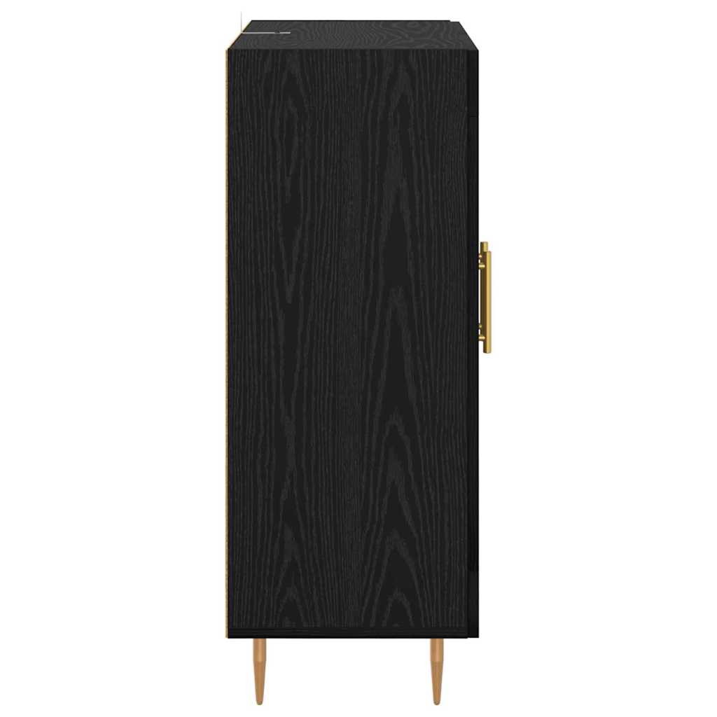 Credenza Rovere Nero 69,5 x 34 x 90 cm