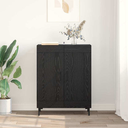 Credenza Rovere Nero 69,5 x 34 x 90 cm